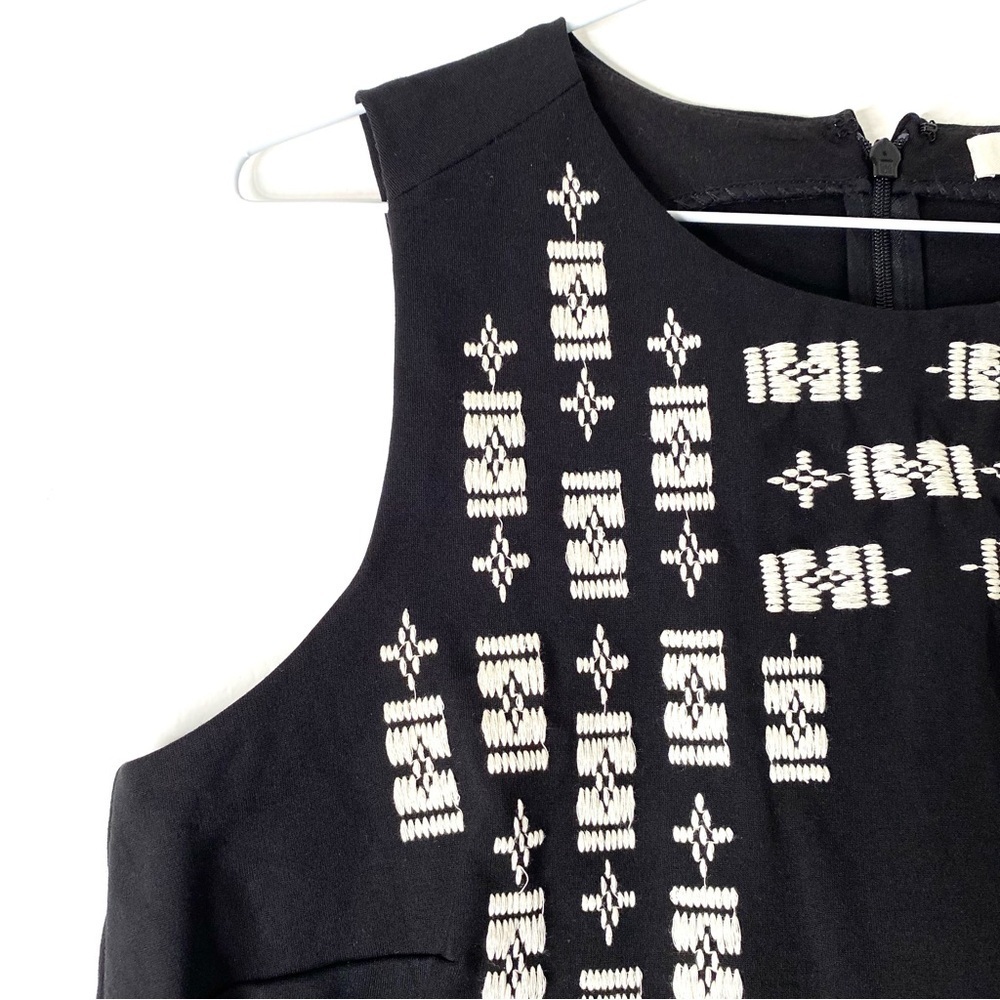NWOT Madewell Womens Aztec Bohemian Black Embroidered Tank Top Size Small - Picture 4 of 9